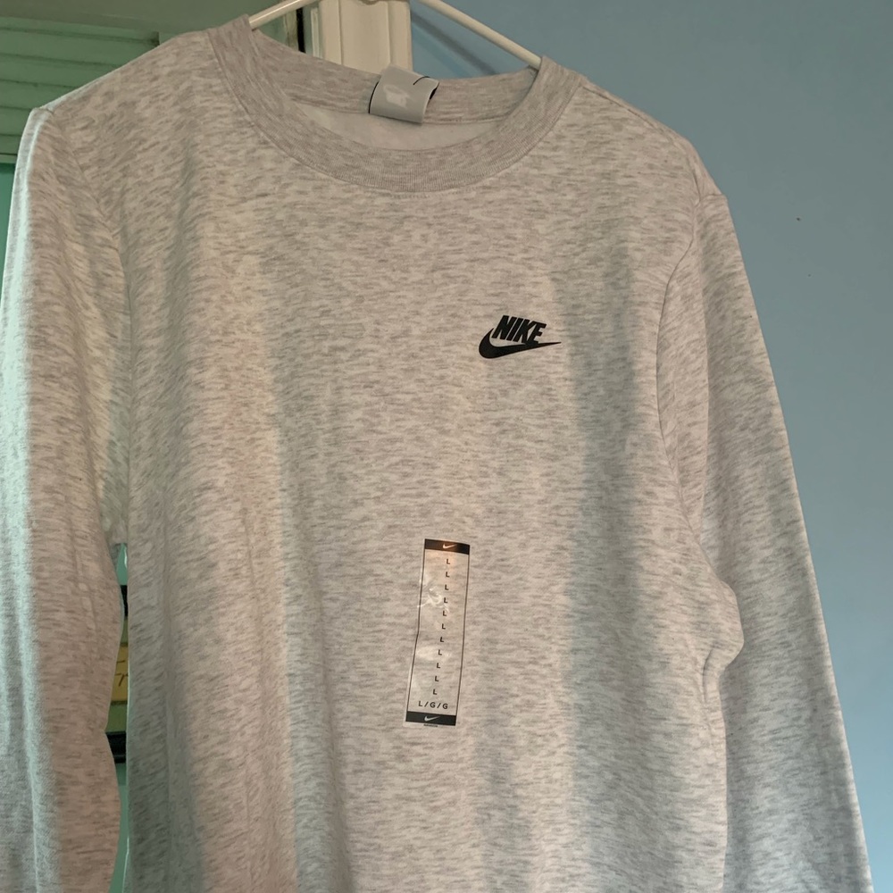 Grey Nike large sweatshirt